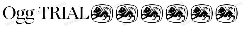 Ogg TRIAL字体转换